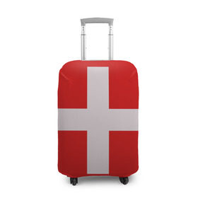 Чехол для чемодана 3D с принтом Швейцария в Тюмени, 86% полиэфир, 14% спандекс | двустороннее нанесение принта, прорези для ручек и колес | мир | страна | швейцария