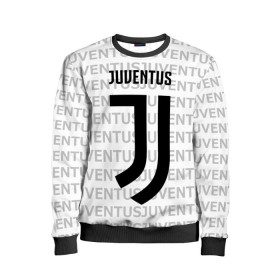 Детский свитшот 3D с принтом Juventus 2018 Original в Тюмени, 100% полиэстер | свободная посадка, прямой крой, мягкая тканевая резинка на рукавах и понизу свитшота | Тематика изображения на принте: juventus | спорт | спортивные | футбол | футбольный клуб | ювентус