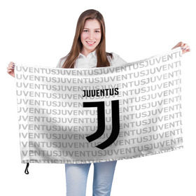 Флаг 3D с принтом Juventus 2018 Original в Тюмени, 100% полиэстер | плотность ткани — 95 г/м2, размер — 67 х 109 см. Принт наносится с одной стороны | juventus | спорт | спортивные | футбол | футбольный клуб | ювентус