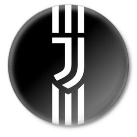 Значок с принтом Juventus 2018 Original в Тюмени,  металл | круглая форма, металлическая застежка в виде булавки | Тематика изображения на принте: cr7 | fc juventus | football | juve | juventus | ronaldo | sport | роналдо | спорт | футбол | ювентус