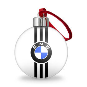 Ёлочный шар с принтом BMW SPORTWEAR в Тюмени, Пластик | Диаметр: 77 мм | Тематика изображения на принте: bmw | автомобильные | бмв | машины