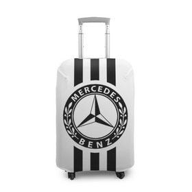 Чехол для чемодана 3D с принтом MERCEDES BENZ в Тюмени, 86% полиэфир, 14% спандекс | двустороннее нанесение принта, прорези для ручек и колес |   | автомобильные | машины