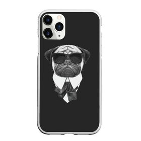 Чехол для iPhone 11 Pro матовый с принтом Мопс в черном в Тюмени, Силикон |  | домашние животные | мопс | пес | песик | собака | собачка
