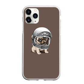 Чехол для iPhone 11 Pro Max матовый с принтом Мопсик в скафандре в Тюмени, Силикон |  | домашние животные | мопс | пес | песик | собака | собачка
