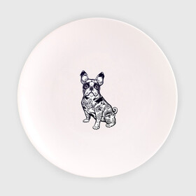Тарелка 3D с принтом Суровый бульдог в Тюмени, фарфор | диаметр - 210 мм
диаметр для нанесения принта - 120 мм | бульдог | домашние животные | пес | песик | собака | собачка | французский бульдог