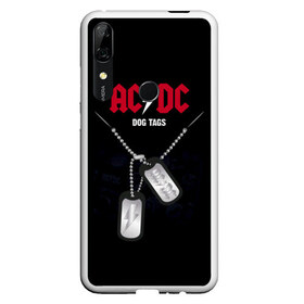 Чехол для Honor P Smart Z с принтом AC DC в Тюмени, Силикон | Область печати: задняя сторона чехла, без боковых панелей | Тематика изображения на принте: ас | ац | диси | дс | дц | исидиси | эйси