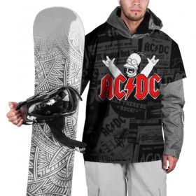 Накидка на куртку 3D с принтом AC/DC в Тюмени, 100% полиэстер |  | ас | ац | диси | дс | дц | исидиси | эйси