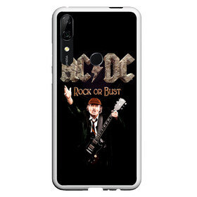 Чехол для Honor P Smart Z с принтом AC DC в Тюмени, Силикон | Область печати: задняя сторона чехла, без боковых панелей | Тематика изображения на принте: ас | ац | диси | дс | дц | исидиси | эйси