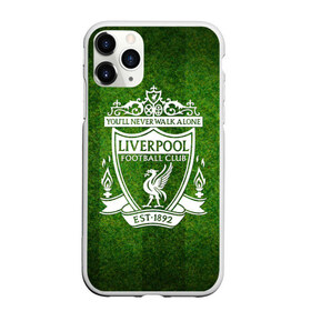 Чехол для iPhone 11 Pro матовый с принтом Liverpool в Тюмени, Силикон |  | club | football | liverpool | soccer | sport | team | атрибутика | клуб | ливерпуль | спорт | футбол