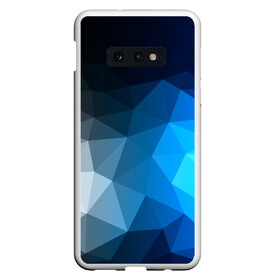 Чехол для Samsung S10E с принтом Gray&Blue collection abstract в Тюмени, Силикон | Область печати: задняя сторона чехла, без боковых панелей | abstraction | geometry | polygon | абстракция | геометрия | грань | краски | кубик | кубики | линии | мозаика | полигон | разноцветные | ребро | текстура | тени | узор