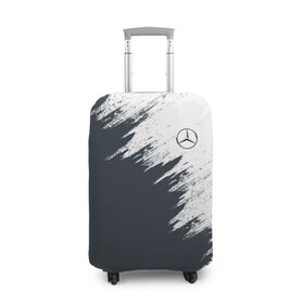 Чехол для чемодана 3D с принтом Mercedes в Тюмени, 86% полиэфир, 14% спандекс | двустороннее нанесение принта, прорези для ручек и колес | amg | car | mercedes | race | авто | гонки | краска | марка | машина | мерс | мерседес