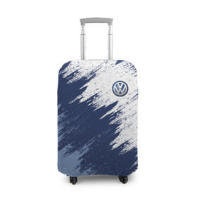 Чехол для чемодана 3D с принтом Volkswagen в Тюмени, 86% полиэфир, 14% спандекс | двустороннее нанесение принта, прорези для ручек и колес | car | race | volkswagen | авто | гонки | краска | марка | машина | фольксваген