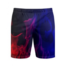 Мужские шорты 3D спортивные с принтом Огненный стиль в Тюмени,  |  | fire | flame | in fire | smoke | в огне | дым | огненный | огонь | текстуры