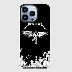 Чехол для iPhone 13 Pro с принтом Metallica в Тюмени,  |  | Тематика изображения на принте: metallica | группа | джеймс хэтфилд | кирк хэмметт | ларс ульрих | метал | металика | металлика | миталика | музыка | роберт трухильо | рок | трэш | трэшметал | хард | хардрок | хеви | хевиметал