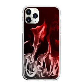 Чехол для iPhone 11 Pro матовый с принтом Огонь и дым в Тюмени, Силикон |  | fire | flame | in fire | smoke | в огне | дым | огненный | огонь | текстуры