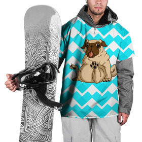 Накидка на куртку 3D с принтом Забавный мопс в Тюмени, 100% полиэстер |  | Тематика изображения на принте: animal | dog | pet | pug | puppy | арт | бульдог | животные | милые | мопс | пес | собаки | текстура