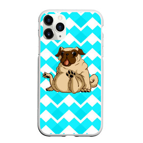 Чехол для iPhone 11 Pro матовый с принтом Забавный мопс в Тюмени, Силикон |  | Тематика изображения на принте: animal | dog | pet | pug | puppy | арт | бульдог | животные | милые | мопс | пес | собаки | текстура