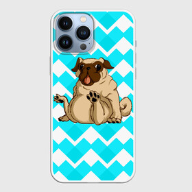 Чехол для iPhone 13 Pro Max с принтом Забавный мопс в Тюмени,  |  | animal | dog | pet | pug | puppy | арт | бульдог | животные | милые | мопс | пес | собаки | текстура