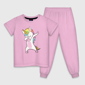 Детская пижама хлопок с принтом Единорог радуга в Тюмени, 100% хлопок |  брюки и футболка прямого кроя, без карманов, на брюках мягкая резинка на поясе и по низу штанин
 | единорог | пони