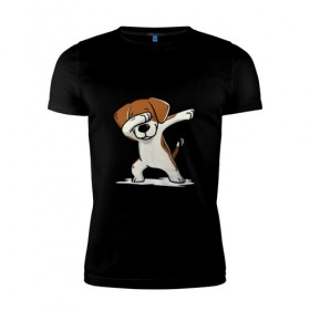 Мужская футболка премиум с принтом Год собаки в Тюмени, 92% хлопок, 8% лайкра | приталенный силуэт, круглый вырез ворота, длина до линии бедра, короткий рукав | Тематика изображения на принте: год собаки | даб 