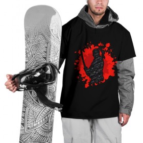Накидка на куртку 3D с принтом Японский самурай в Тюмени, 100% полиэстер |  | Тематика изображения на принте: samurai | soldier | warrior | битва | воин | восток | закат | клинок | меч | япония