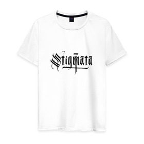 Мужская футболка хлопок с принтом Stigmata в Тюмени, 100% хлопок | прямой крой, круглый вырез горловины, длина до линии бедер, слегка спущенное плечо. | stigmata | стигмата