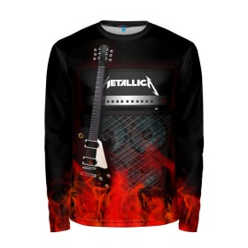 Мужской лонгслив 3D с принтом Metallica в Тюмени, 100% полиэстер | длинные рукава, круглый вырез горловины, полуприлегающий силуэт | logo | metal | metallica | music | rock | лого | логотип | метал | металика | металлика | музыка | рок
