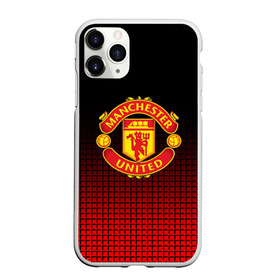 Чехол для iPhone 11 Pro матовый с принтом F C M U 2018 Geometry Sport в Тюмени, Силикон |  | fc | manchester united | манчестер юнайтед | спорт | спортивные | фк | футбол | футбольный клуб