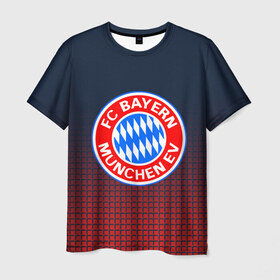 Мужская футболка 3D с принтом FC Bayern 2018 Original в Тюмени, 100% полиэфир | прямой крой, круглый вырез горловины, длина до линии бедер | bayern | fc | бавария | спорт | спортивные | футбол | футбольный клуб
