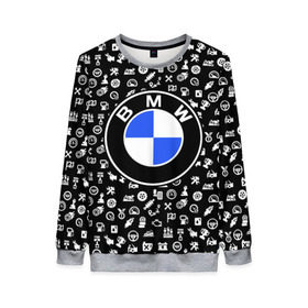 Женский свитшот 3D с принтом BMW LIFE STYLE в Тюмени, 100% полиэстер с мягким внутренним слоем | круглый вырез горловины, мягкая резинка на манжетах и поясе, свободная посадка по фигуре | bmw | автомобиль | автомобильные | бмв | машины