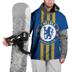 Накидка на куртку 3D с принтом Chelsea 2018 Gold Line в Тюмени, 100% полиэстер |  | chelsea | fc | спорт | спортивные | футбол | футбольный клуб | челси