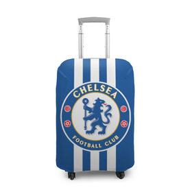 Чехол для чемодана 3D с принтом Chelsea 2018 White Line в Тюмени, 86% полиэфир, 14% спандекс | двустороннее нанесение принта, прорези для ручек и колес | chelsea | спорт | спортивные | футбол | футбольный клуб | челси