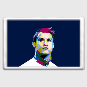 Магнит 45*70 с принтом Cristiano Ronaldo в Тюмени, Пластик | Размер: 78*52 мм; Размер печати: 70*45 | криштиану | реал мадрид | роналду