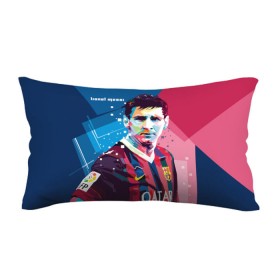 Подушка 3D антистресс с принтом Lionel Messi в Тюмени, наволочка — 100% полиэстер, наполнитель — вспененный полистирол | состоит из подушки и наволочки на молнии | Тематика изображения на принте: barcelona | lionel | messi | барселона | лионель | месси | поп арт