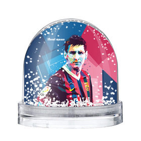 Снежный шар с принтом Lionel Messi в Тюмени, Пластик | Изображение внутри шара печатается на глянцевой фотобумаге с двух сторон | barcelona | lionel | messi | барселона | лионель | месси | поп арт