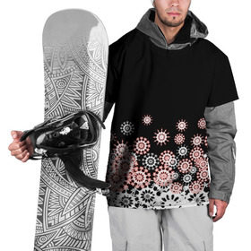 Накидка на куртку 3D с принтом С новым годом! в Тюмени, 100% полиэстер |  | зима | игрушки | лед | праздник | снежинка | узор | украшения