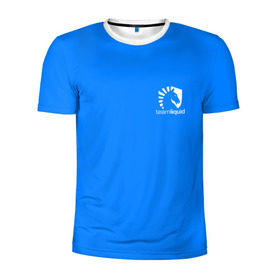 Мужская футболка 3D спортивная с принтом Team Liquid Uniform в Тюмени, 100% полиэстер с улучшенными характеристиками | приталенный силуэт, круглая горловина, широкие плечи, сужается к линии бедра | Тематика изображения на принте: dota | dota 2 | rpg | support | team | team liquid | дизайн | дота | игры | известные | киберспорт | логотип | спорт | униформа | эмблема