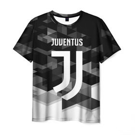 Мужская футболка 3D с принтом Juventus 2018 Geometry Sport в Тюмени, 100% полиэфир | прямой крой, круглый вырез горловины, длина до линии бедер | juventus | спорт | спортивные | футбол | футбольный клуб | ювентус