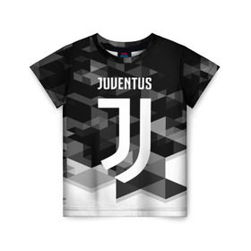 Детская футболка 3D с принтом Juventus 2018 Geometry Sport в Тюмени, 100% гипоаллергенный полиэфир | прямой крой, круглый вырез горловины, длина до линии бедер, чуть спущенное плечо, ткань немного тянется | juventus | спорт | спортивные | футбол | футбольный клуб | ювентус