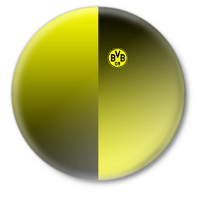 Значок с принтом FC Borussia 2018 Reverse в Тюмени,  металл | круглая форма, металлическая застежка в виде булавки | 