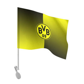 Флаг для автомобиля с принтом FC Borussia 2018 Reverse в Тюмени, 100% полиэстер | Размер: 30*21 см | боруссия | дортмунд