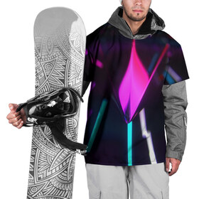 Накидка на куртку 3D с принтом Neon Lights в Тюмени, 100% полиэстер |  | Тематика изображения на принте: 