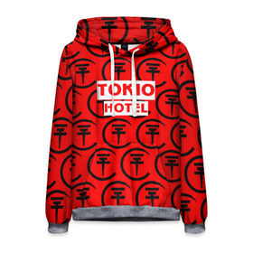 Мужская толстовка 3D с принтом Tokio Hotel band logo 2018 в Тюмени, 100% полиэстер | двухслойный капюшон со шнурком для регулировки, мягкие манжеты на рукавах и по низу толстовки, спереди карман-кенгуру с мягким внутренним слоем. | Тематика изображения на принте: logo | music | pop | rock | tokio hotel | альтернатива | германия | металл | музыка | музыкальный | поп | рок