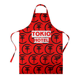 Фартук 3D с принтом Tokio Hotel band logo 2018 в Тюмени, 100% полиэстер | общий размер — 65 х 85 см, ширина нагрудника — 26 см, горловина — 53 см, длина завязок — 54 см, общий обхват в поясе — 173 см. Принт на завязках и на горловине наносится с двух сторон, на основной части фартука — только с внешней стороны | Тематика изображения на принте: logo | music | pop | rock | tokio hotel | альтернатива | германия | металл | музыка | музыкальный | поп | рок