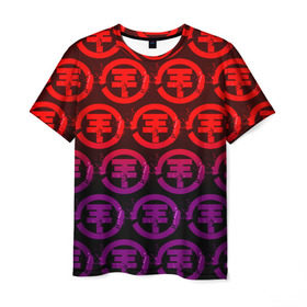 Мужская футболка 3D с принтом tokio hotel в Тюмени, 100% полиэфир | прямой крой, круглый вырез горловины, длина до линии бедер | logo | music | pop | rock | tokio hotel | альтернатива | германия | металл | музыка | музыкальный | поп | рок