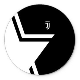 Коврик круглый с принтом Juventus 2018 STAR в Тюмени, резина и полиэстер | круглая форма, изображение наносится на всю лицевую часть | fc | juventus | спорт | спортивные | фк | футбол | футбольный клуб | ювентус