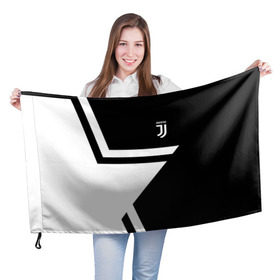 Флаг 3D с принтом Juventus 2018 STAR в Тюмени, 100% полиэстер | плотность ткани — 95 г/м2, размер — 67 х 109 см. Принт наносится с одной стороны | fc | juventus | спорт | спортивные | фк | футбол | футбольный клуб | ювентус