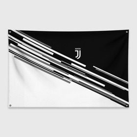 Флаг-баннер с принтом JUVENTUS STRIPES STYLE в Тюмени, 100% полиэстер | размер 67 х 109 см, плотность ткани — 95 г/м2; по краям флага есть четыре люверса для крепления | fly emirates | juventus | ronaldo | клуб | линии | мода | модные | мяч | реал мадрид | спорт | спортивные | стиль | футбол | футбольный клуб | экстрим | эмблема | ювентус