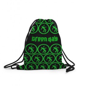 Рюкзак-мешок 3D с принтом Green day collection rock в Тюмени, 100% полиэстер | плотность ткани — 200 г/м2, размер — 35 х 45 см; лямки — толстые шнурки, застежка на шнуровке, без карманов и подкладки | 
