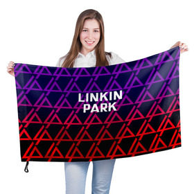 Флаг 3D с принтом LINKIN PARK в Тюмени, 100% полиэстер | плотность ткани — 95 г/м2, размер — 67 х 109 см. Принт наносится с одной стороны | linkin park | logo | music | pop | rock | альтернатива | германия | металл | музыка | музыкальный | поп | рок